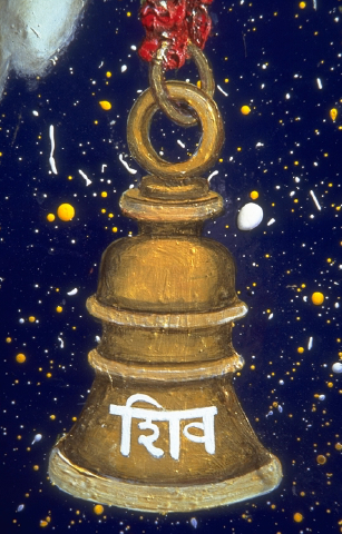 'Paint the Holy Cow (detail)' - photo of painting by Nick Applebee